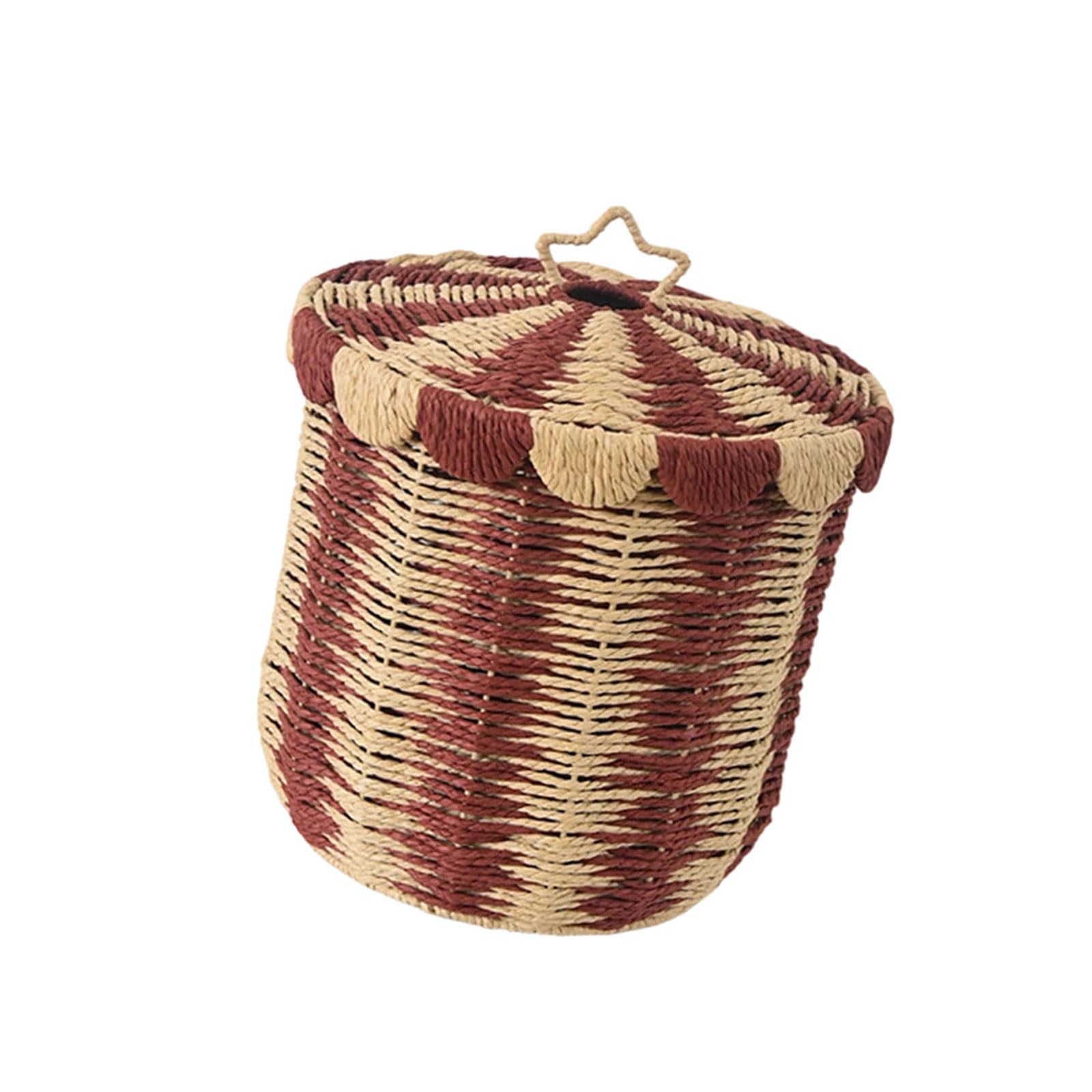 Spacious Rattan Weave Clothes Container Easy to Carry and Clean Ventilated Dirty Clothes Bin for Daily Use User Friendly Laundry Organizers
