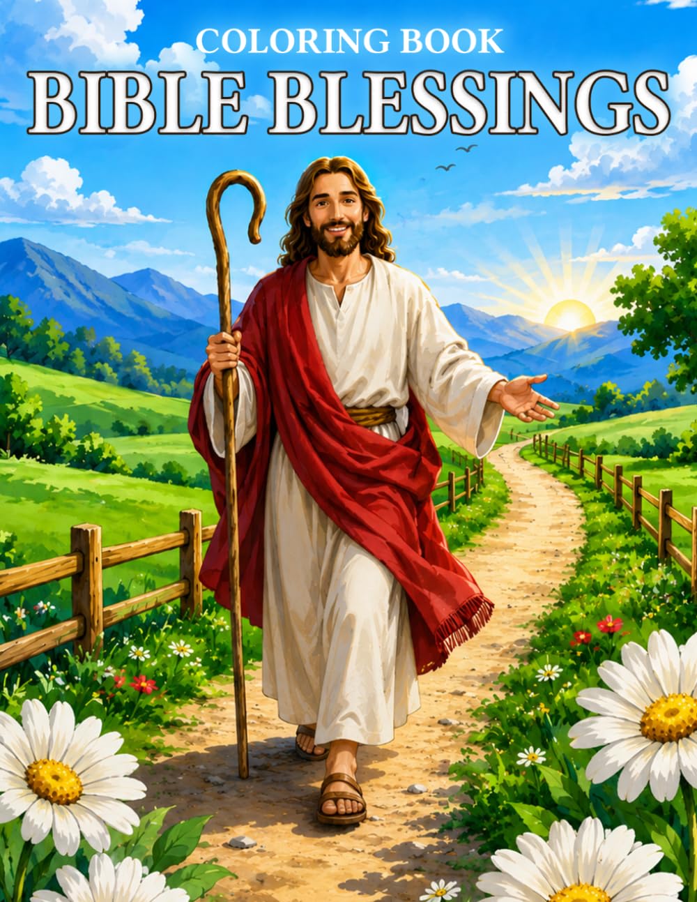 Bible Blessings Coloring Book: Scripture Verse Coloring Pages Featuring Jesus Sayings, Prayer Moments, Faith Quotes for Adults and Teens to Find Peace and Hope
