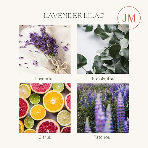 Miniatura 5 de LA Jolie Muse Vela de lavanda, velas perfumadas de lavanda lila, velas de lujo de regalo con caja de regalo, vela relajante de aromaterapia, regalos