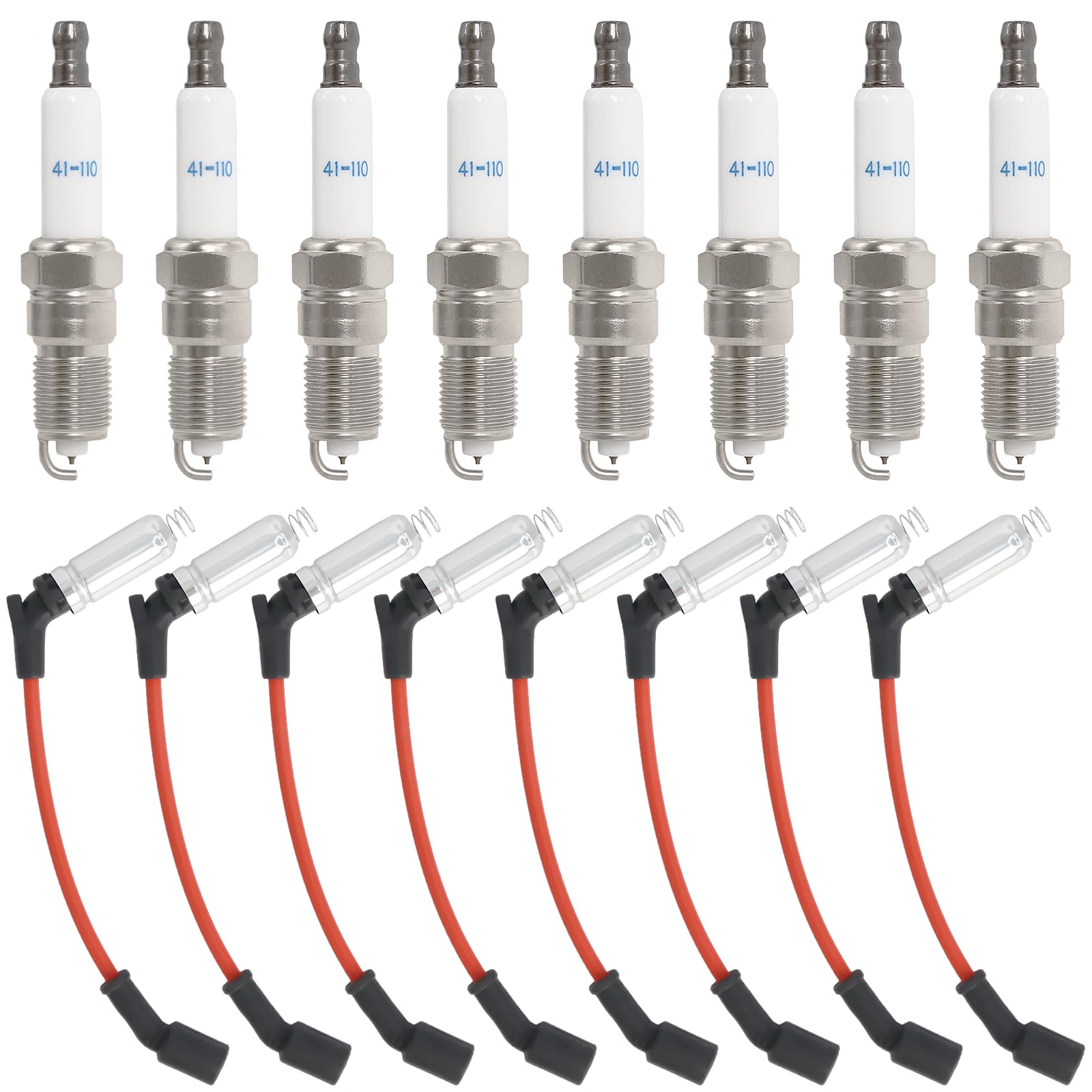 Photo 1 of MCCKLE 41-110 Iridium Spark Plugs and M8-48322 Spark Plug Wires (8 Set)