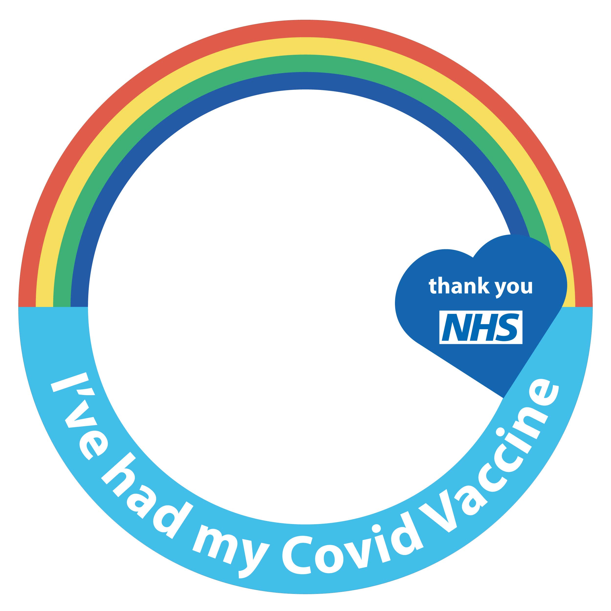 The Lean Warehouse I've Had My Vaccine - 2 Pack - NHS Vaccine Car Window Bumper Sticker - 10 x 10cm - Self-Adhesive