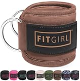 FITGIRL - Ankle Strap for Cable Exercise Machines&comma; Work Out Cuff Attachment for Home & Gym&comma; Glute Workouts - Kickbacks&comma; Leg Extensions&comma; Hip Abductors&comma; for Exercise Machine Attachments