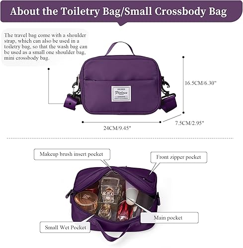 Miniatura 4 de Weekender Bags for Women, Personal Item Travel Bag with Shoes Compartment,Overnight Travel Duffel Bag with Wet Pocket and Separate Toiletry Bag,Gym