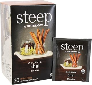 Bigelow Tea - Steep Organic Chai Tea - 20 Tea Bags