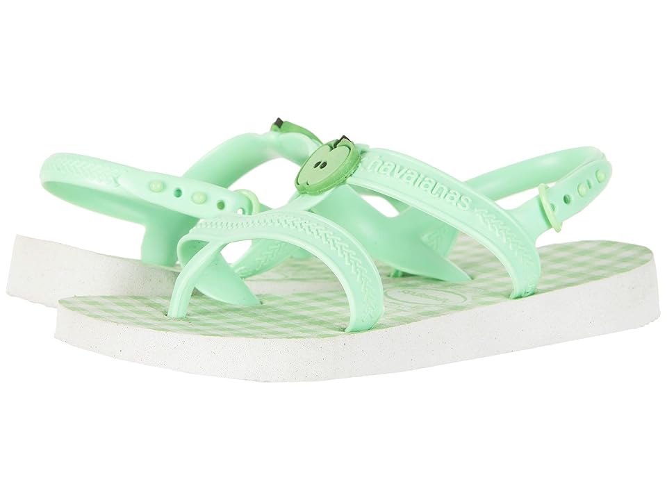 

Havaianas Kids Joy Spring Sandals (Toddler/Little Kid/Big Kid) (White/Hydrogreen) Girls Shoes