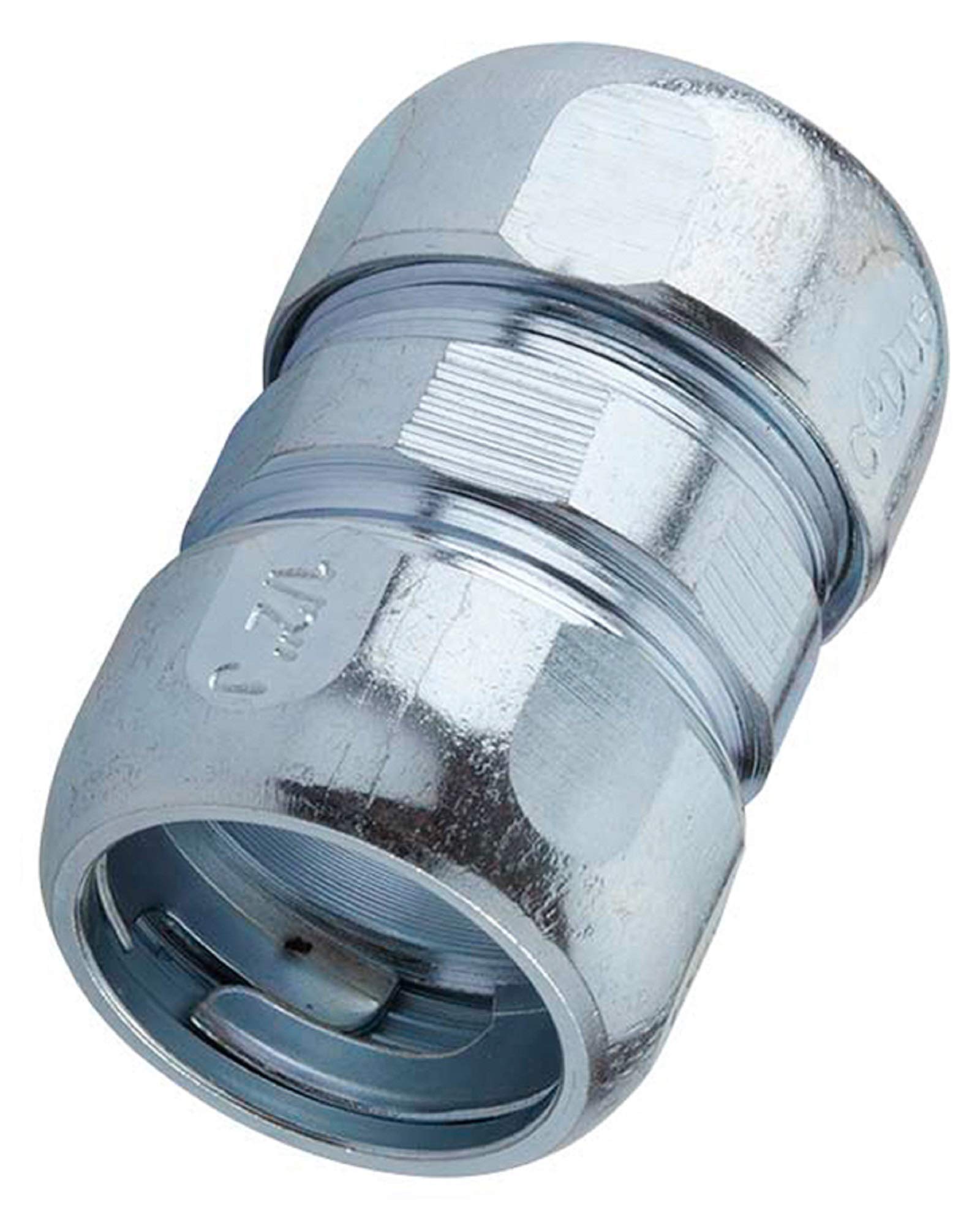 Connecteur de compression de 5,1 cm Halex 63620 pour couplage de conduits argentés