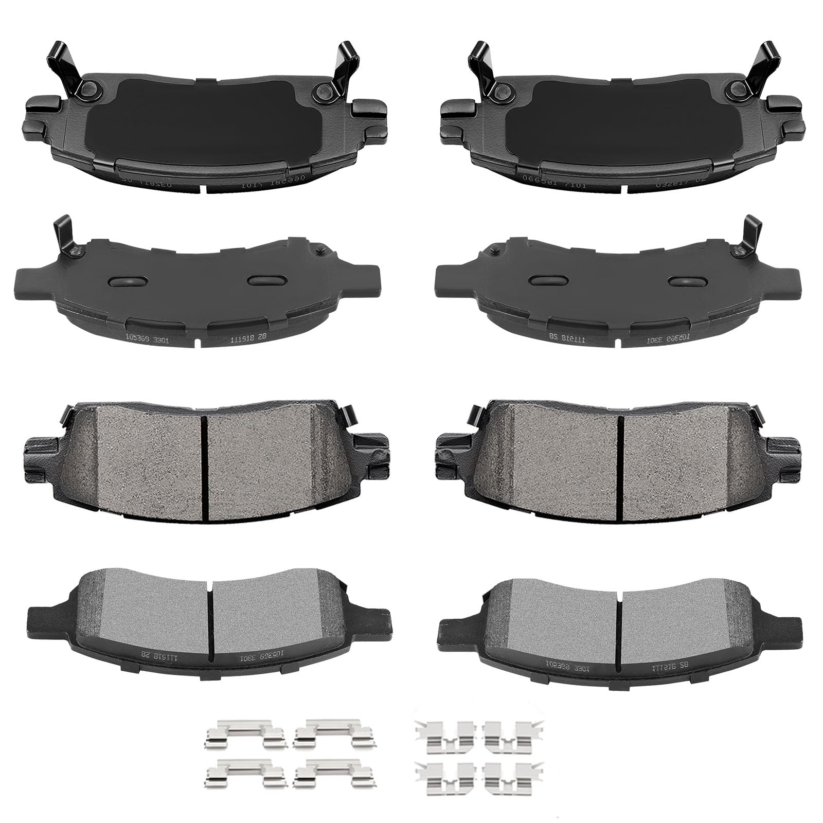 AUTOMUTO 8PCS Disc Brake Pads Kits D883 D1169 For Chevrolet For Traverse