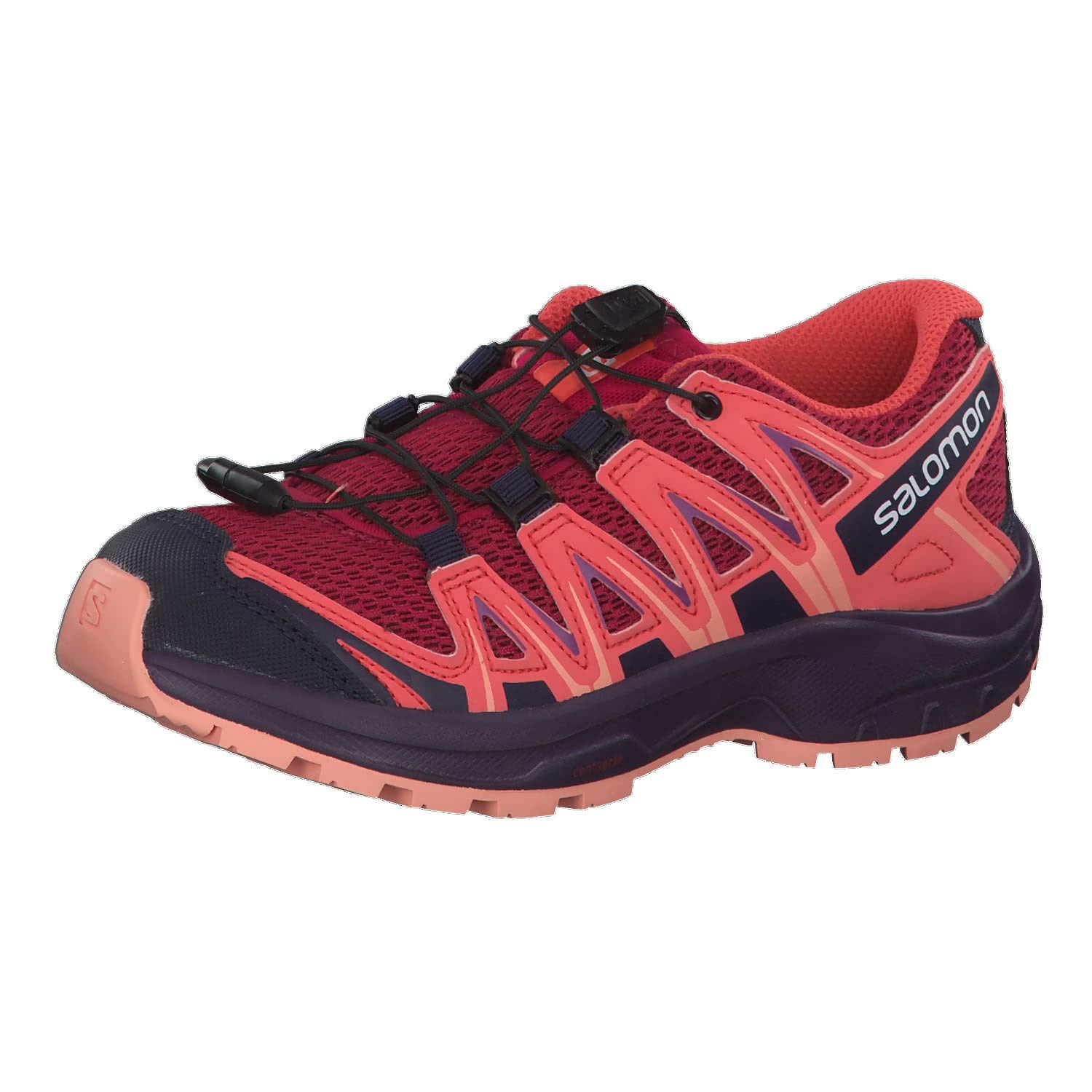 Salomon Kids' XA Pro 3D J Trail Running Shoes, Cerise/Dubarry/Peach Amber, 6 Big Kid US