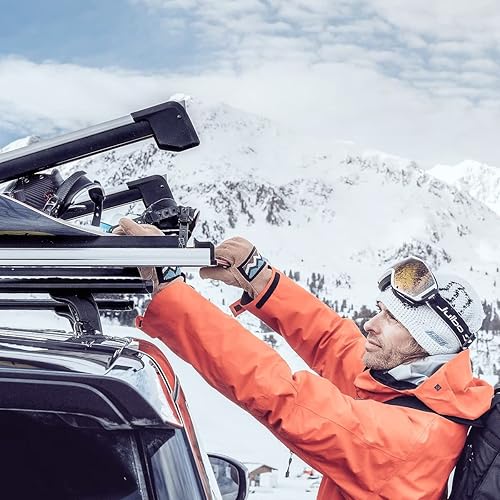 Miniatura 31 de Thule SnowPack - Estante para esquí/snowboard, grande (6 pr/4 tablas), color negro