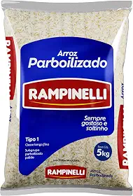 ARROZ PARBOILIZADO RAMPINELLI - TIPO 1 - PCT 5KG