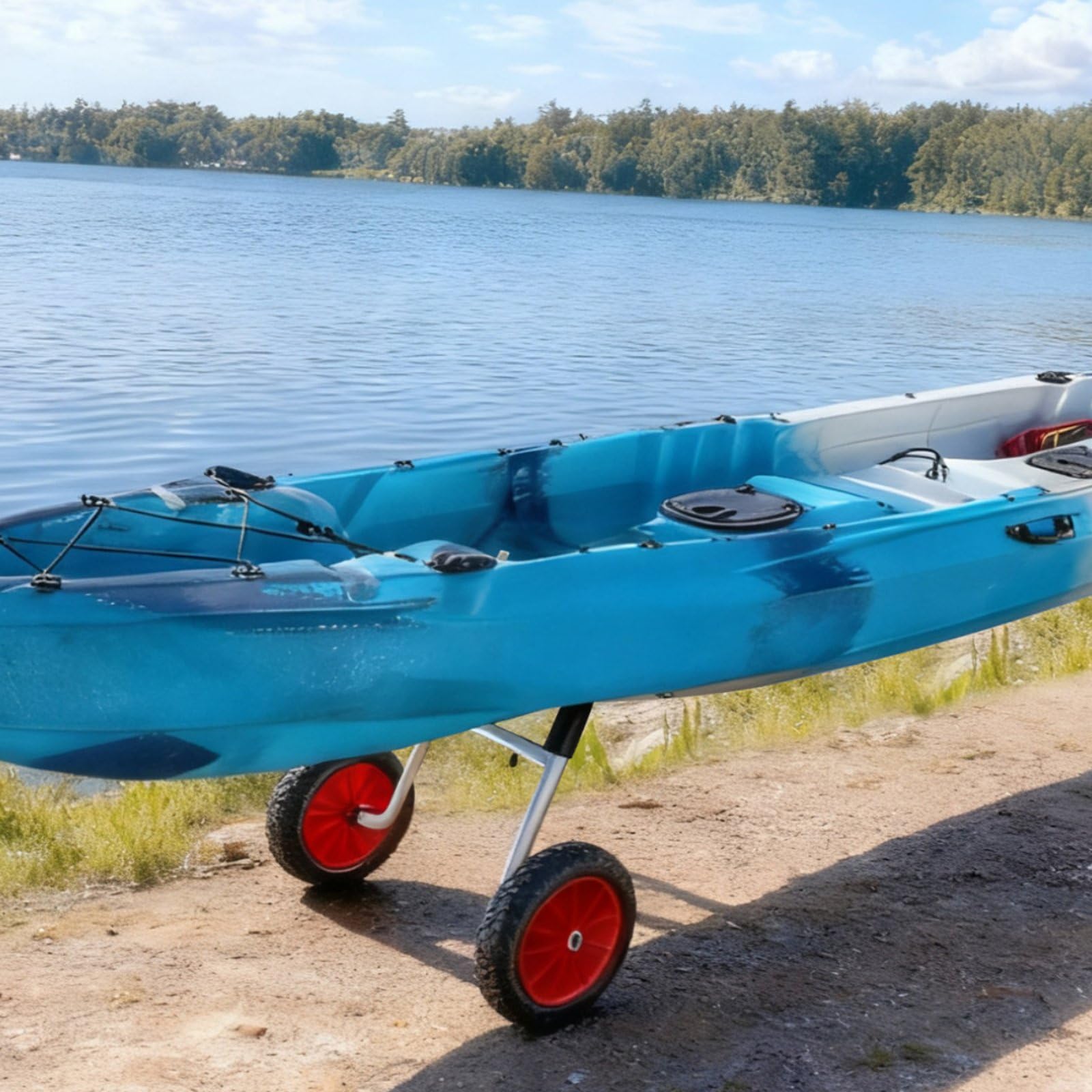 predolo Carro Ajustable para Kayak Ligero Carro Porta Kayak Desmontable Carrito de Transporte para Canoa para Playa