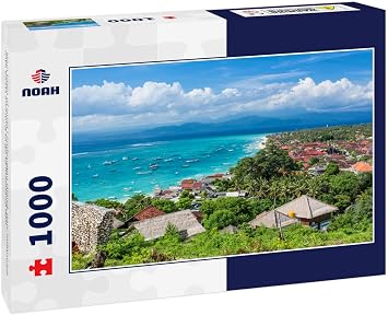 Noah Jigsaw Puzzle Main Town of Nusa Lembongan Island, Bali, Indonesia, with Boats Awaiting to go to Mainland Bali 1000 Pieces