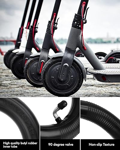 Miniatura 3 de Tubo interior de scooter de 8.5 pulgadas de grosor, tubo inflado de 8 1/2 x 2 de goma butílica a prueba de explosiones, válvula doblada 50/75-6.1