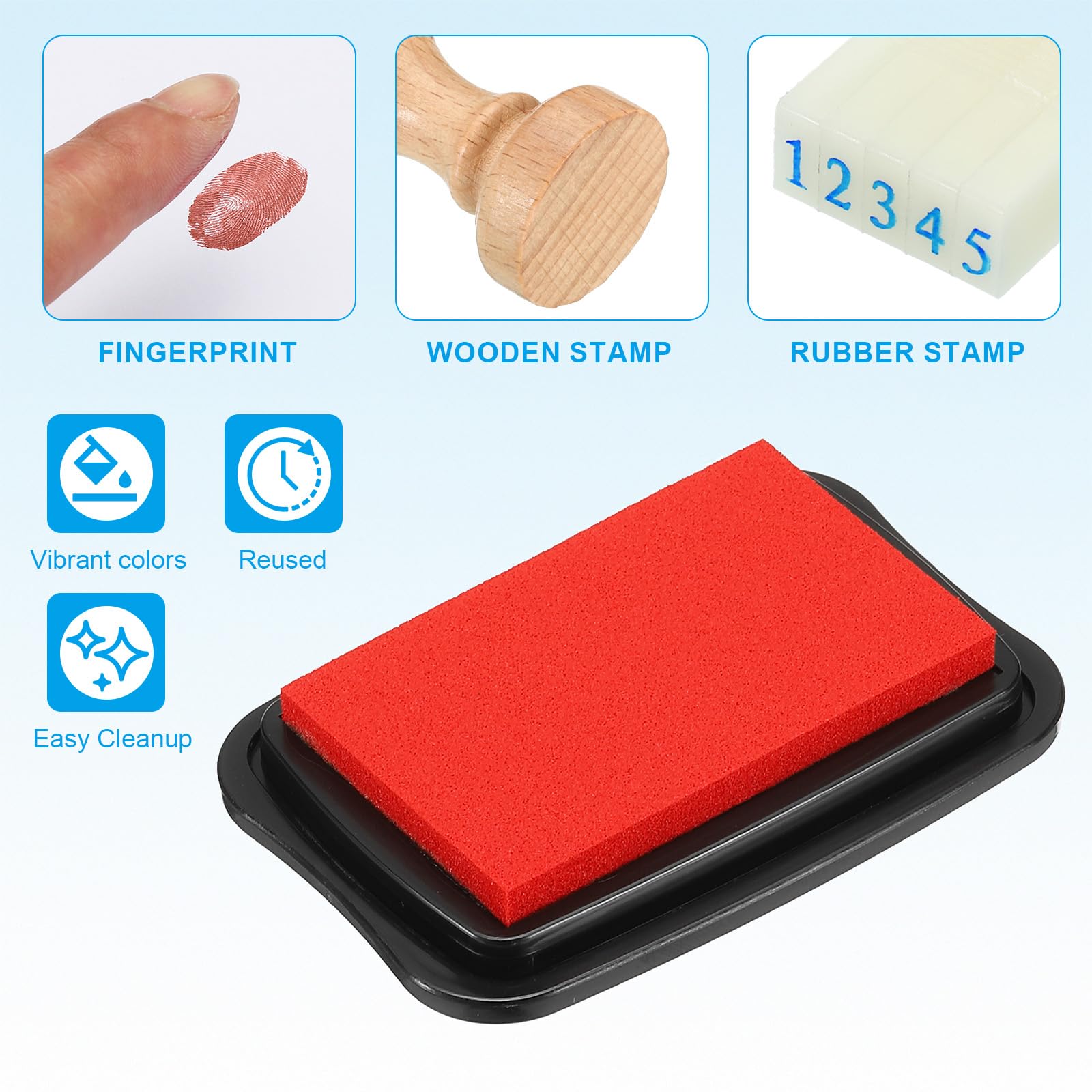 PATIKIL 3"x2" Large Stamp Pad - Image 3