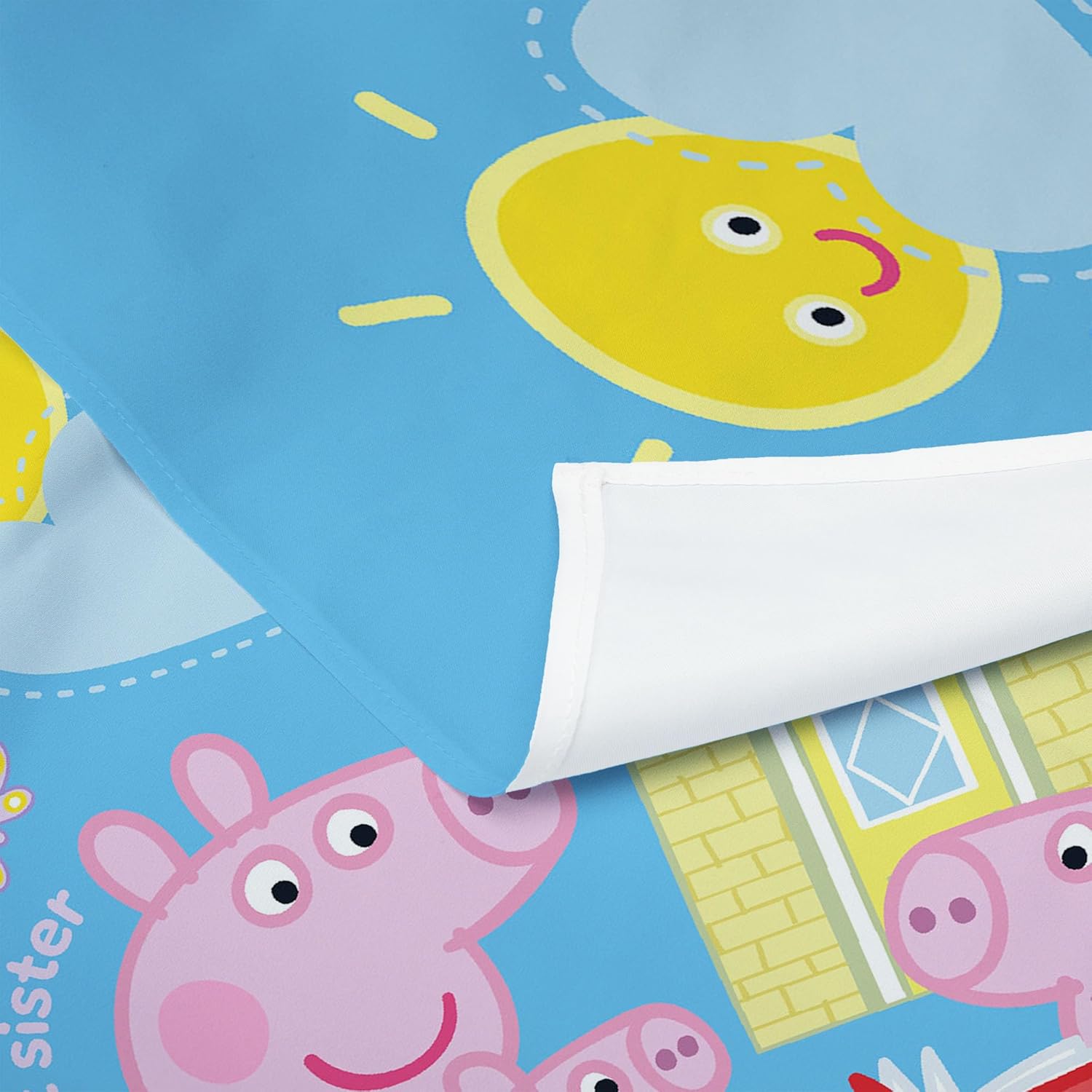 Northwest Peppa Pig Tapestry Sibling Time Wall Hanging, Nursery Play Room Decor, Official Licensed Art, Lightweight Washable Fade Resistant, 40x57 Inch