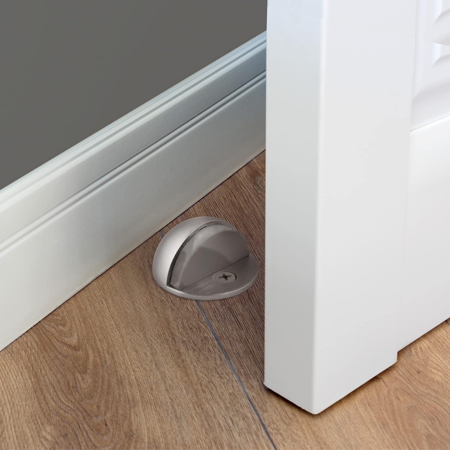 Design House 181883 Dome Door Stop, 5-Pack, Satin Nickel : Office Products