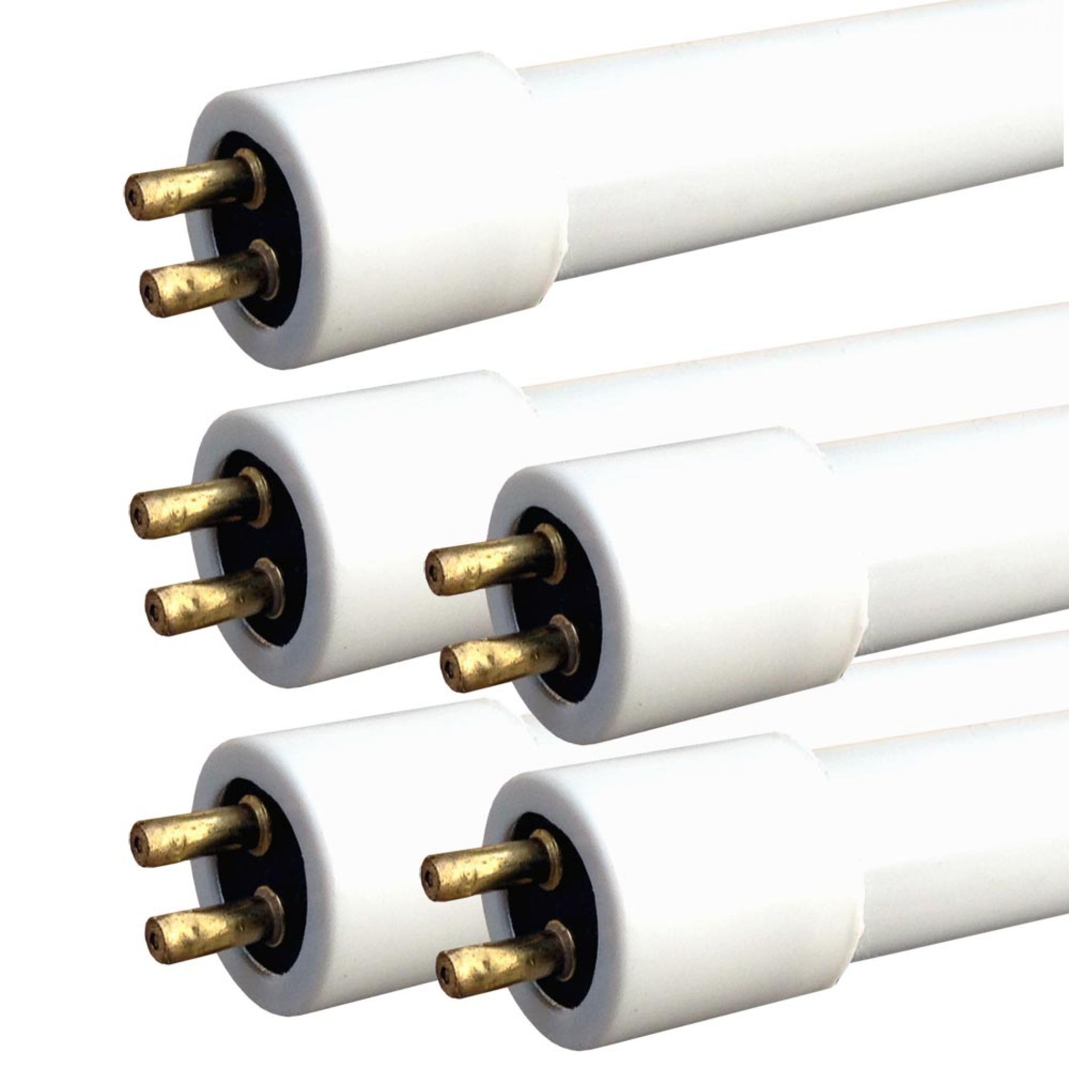5 X Leyton 10w T4 fluorescent tube warm white 3400K 352mm inc pins 338mm exc pins CHECK LENGTH CAREFULLY