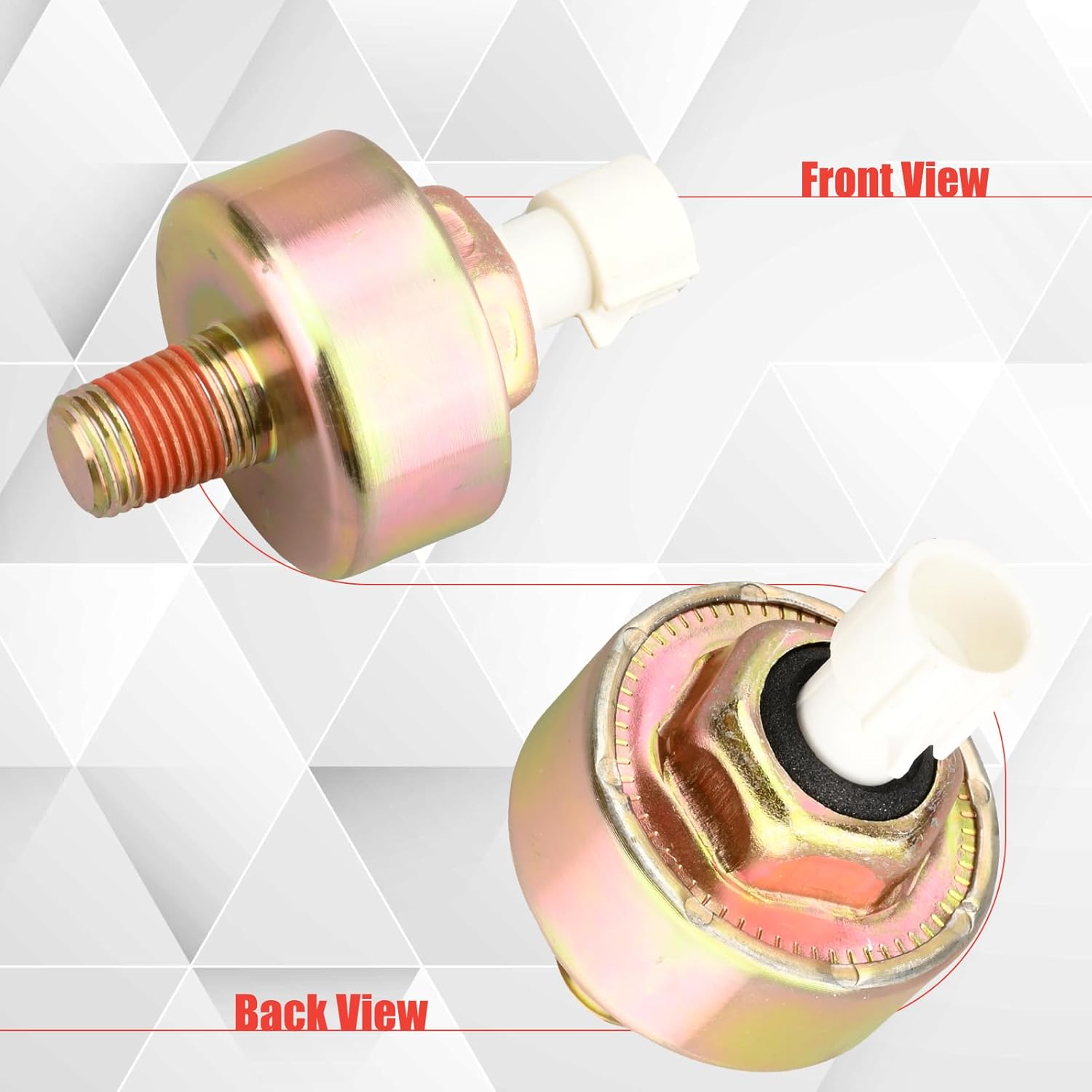 Ignition Knock Detonation Sensor Compatible with Achieva Beretta Cavalier Century Corsica Cutlass Ciera Grand Am Malibu S10 Skylark Sonoma Sunfire 10456209