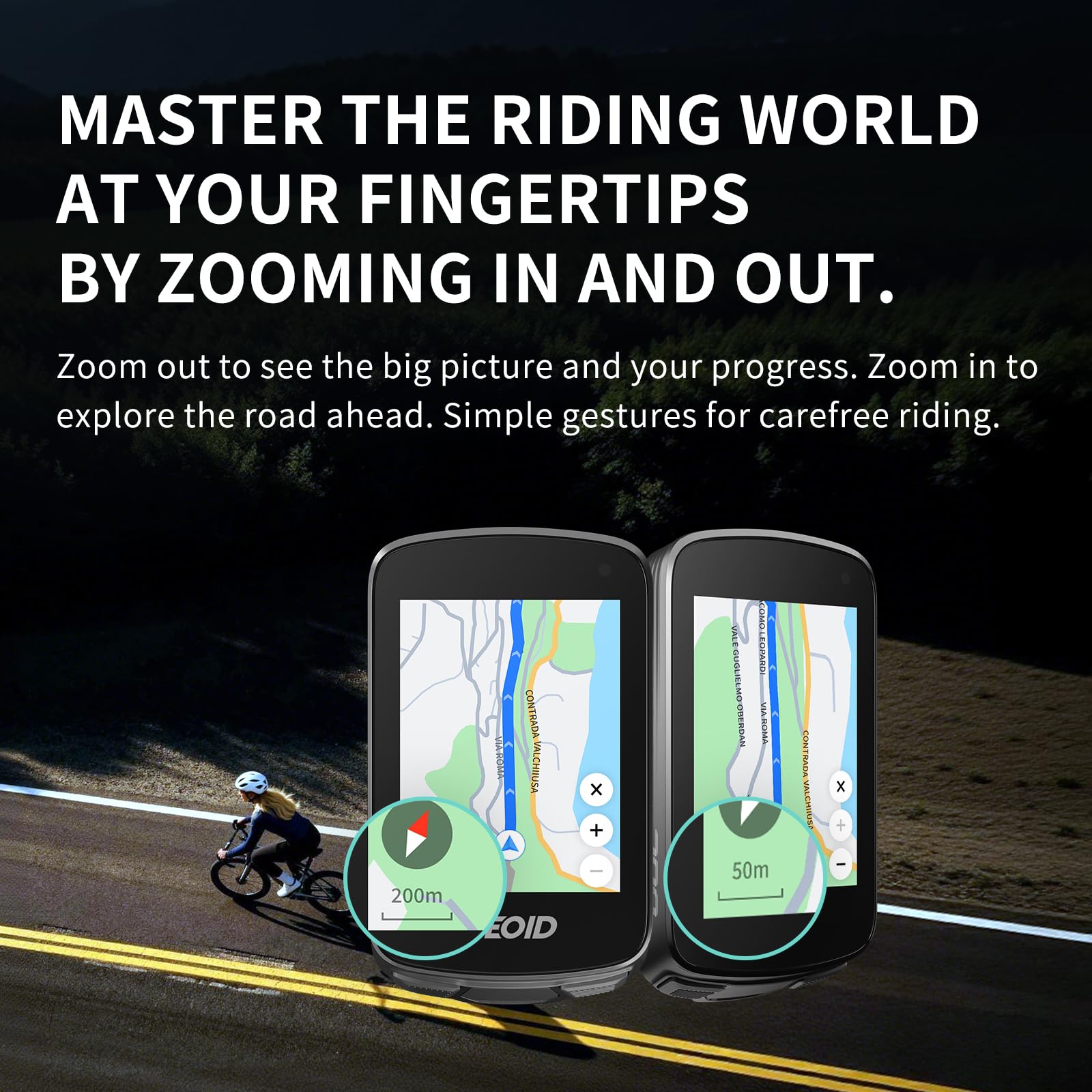 Pack Compteur de vélo GEOID CC700 Pro + Support BM05 Combo CyclingGPS