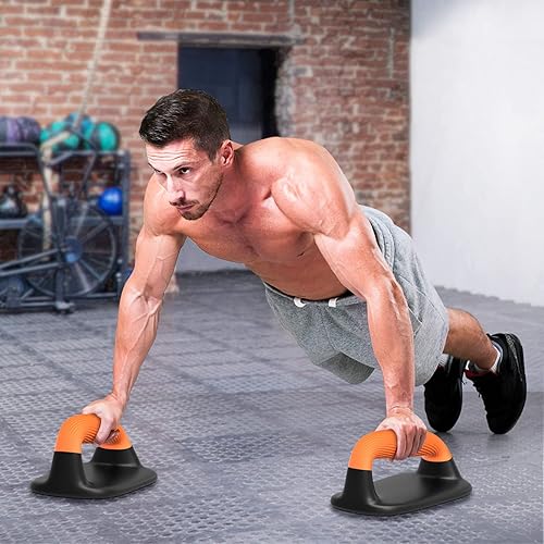 Miniatura 6 de Kipika Barras de Flexiones, Soportes de Flexiones, Manijas de Flexión Antideslizantes de Plástico Suave, Almohadilla Antideslizante Inferior, Equipo