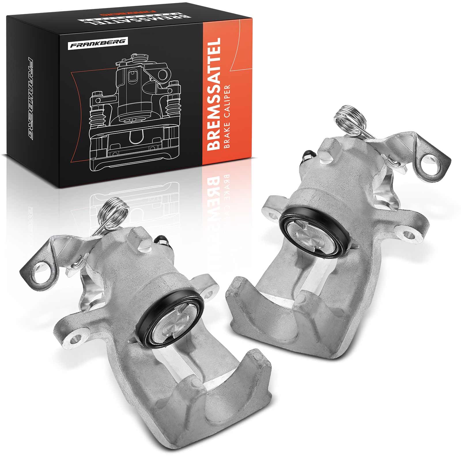 Frankberg 2x Bremssattel Bremszange Hinten Links Rechts Aluminium Kompatibel mit Astra G Astra H Combo Kasten/Kombi/Tour Meriva Zafira A Replace# 93168712