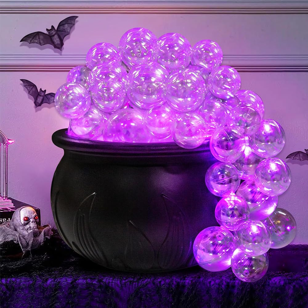 Zogxyc Witches Cauldron Halloween Decor with Glow Modes