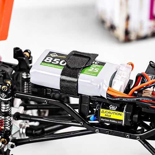 Miniatura 4 de Batería Lipo de 7.4V 2S 35C 850mAh recargable Lipo batería JST y MJ y PH2.0 y MX2.0 conector de enchufe con cargador USB para SCX24 CR18P FCX18