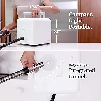 Dupray Neat Steam Cleaner with 17-Piece Kit – Powerful, chemical-free cleaning for floors, cars, tiles, upholstery, kitchen appliances, grout, and more, offering versatile, deep cleaning performance.