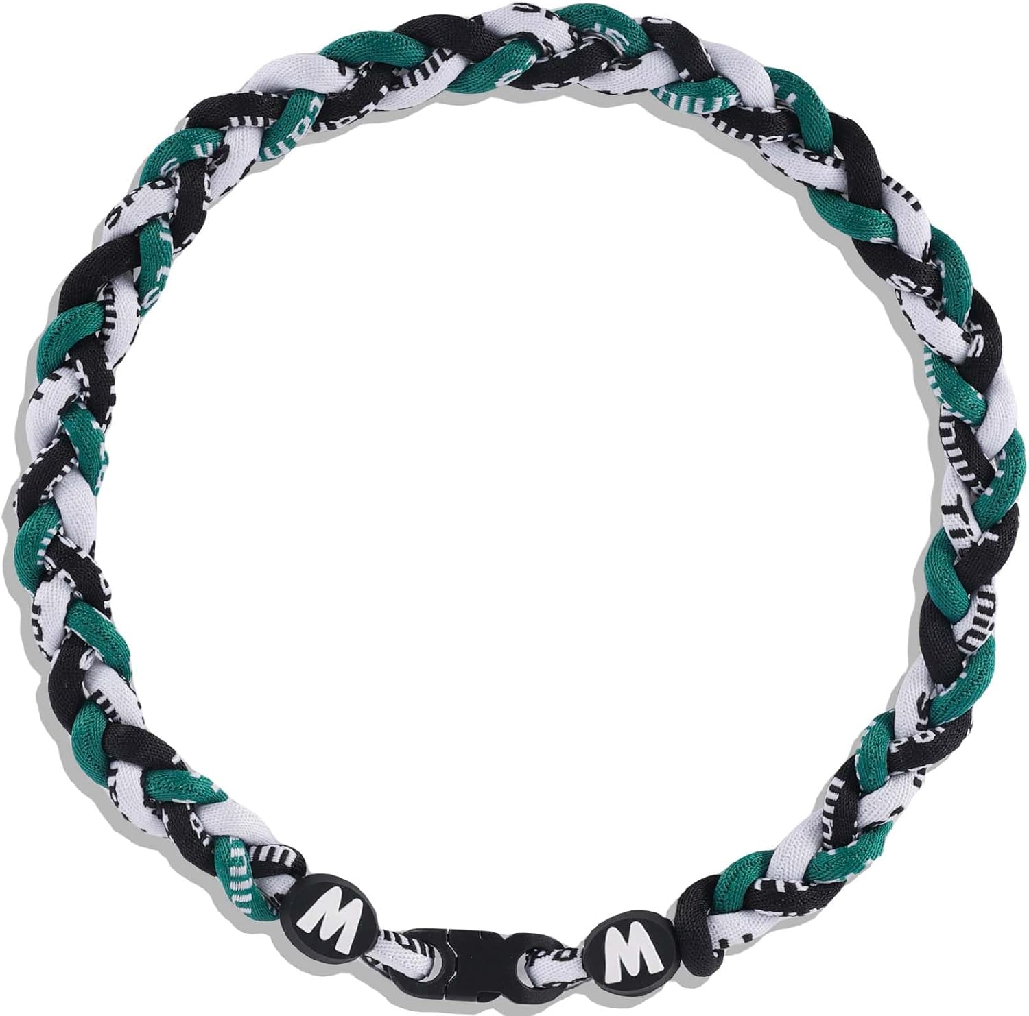 Premium 18inch Baseball Necklace w/Nylon Tri-Braided Rope Tornado Design