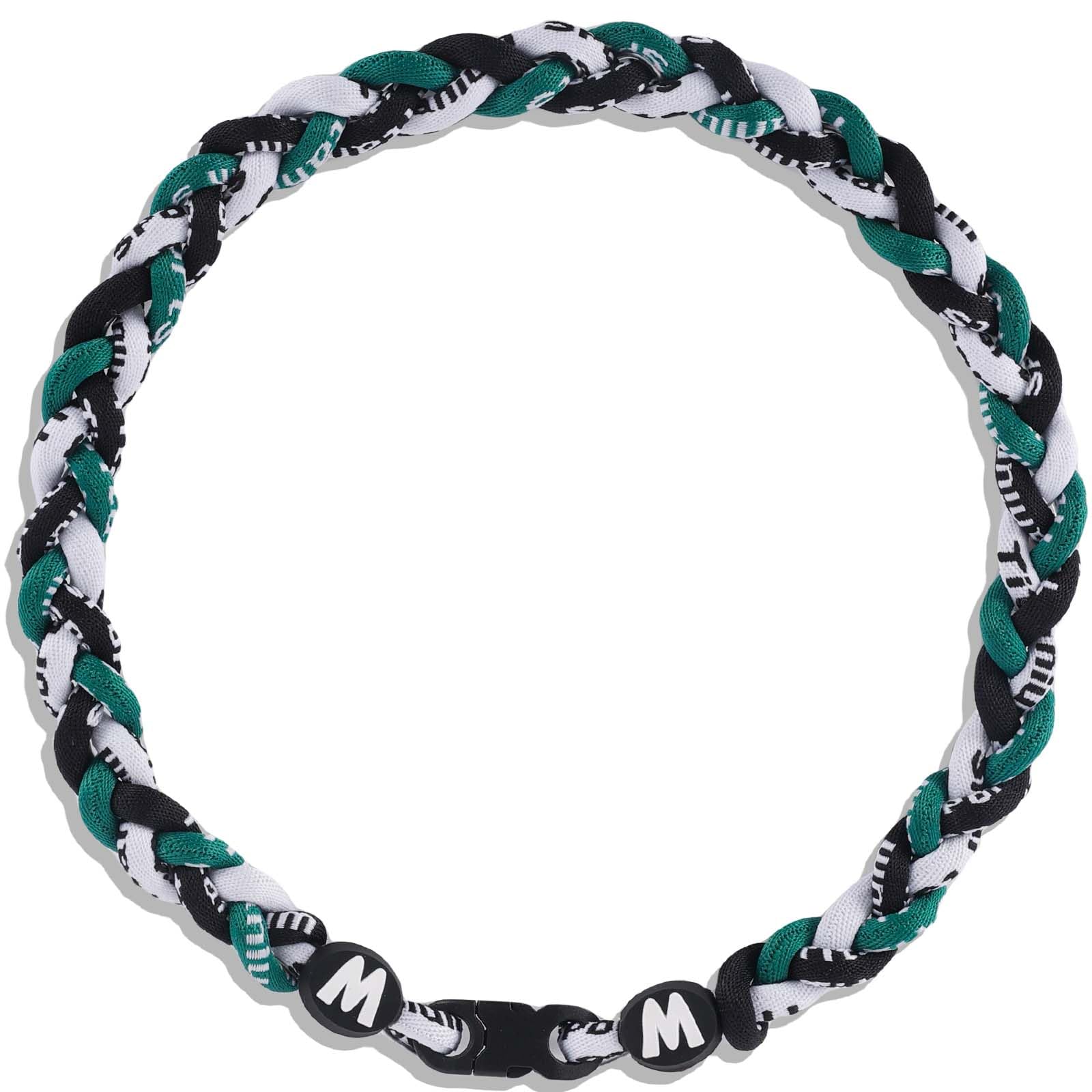 Willtok Premium 18inch Baseball Necklace w/Nylon Tri-Braided Rope Tornado Design