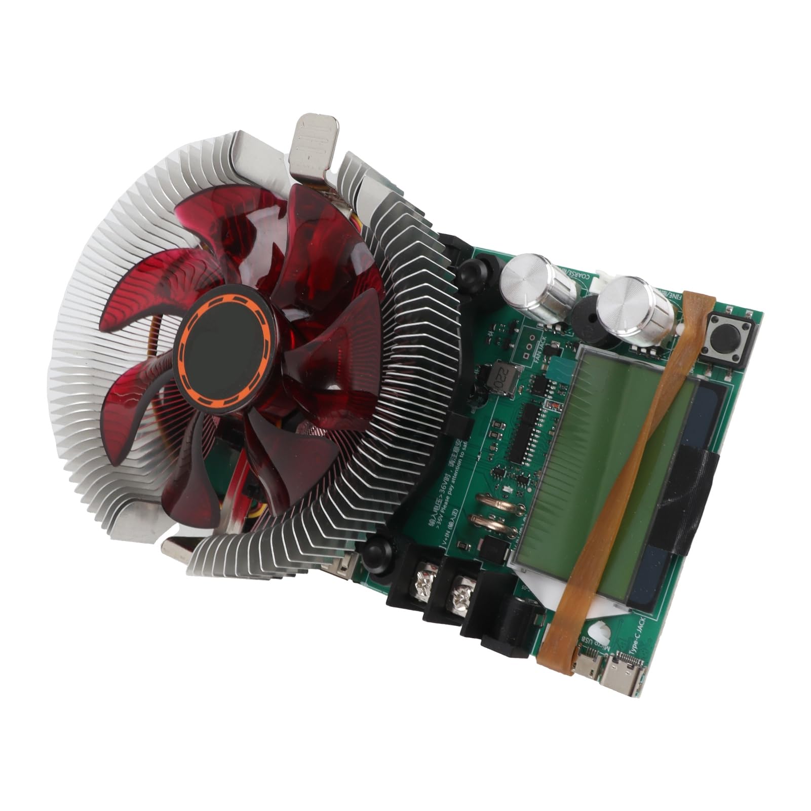 Fafeicy Elektronischer Lasttester 150 W 20 A mit Digitalem LCD Bildschirm