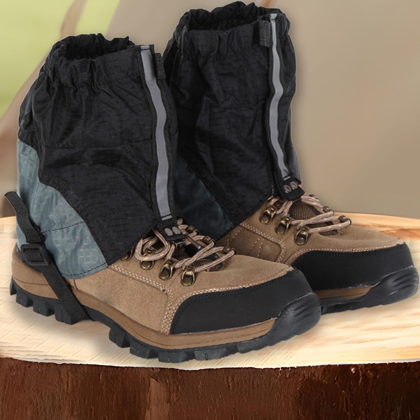 Polainas para Zapatos Senderismo Montaña Transpirables Ajustables Trekking Escalada Nieve