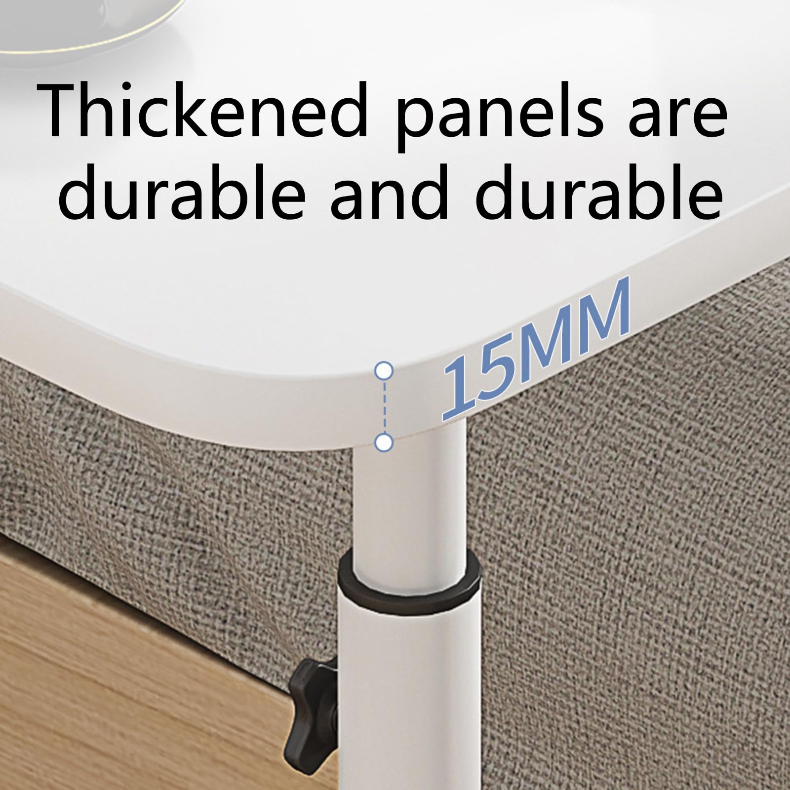 Soporte ajustable para laptop – Escritorio de cama ajustable en altura para oficina en casa, mesa portátil ergonómica para uso junto a la noche, ideal para leer, trabajar o jugar