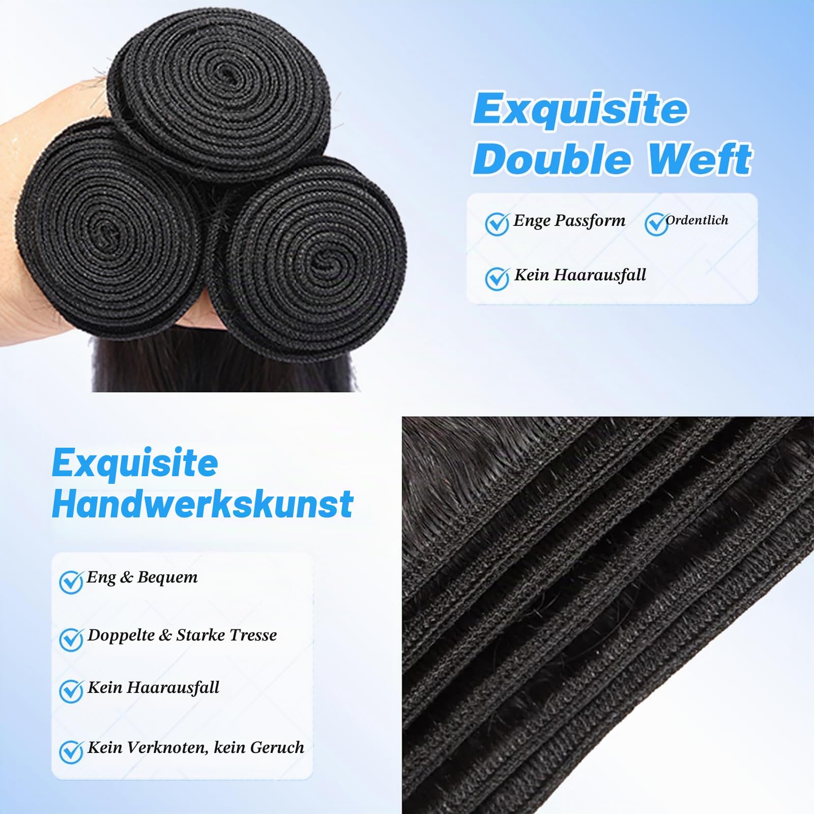 Human Hair Bundles Body Wave Brazilian Weave Hair Extensions 20 22 24 inch | 3 Bundles 100% Unprocessed Body Wave Hair Extensions Brazilian Weave Bundles for Black Women Natural Color 210g