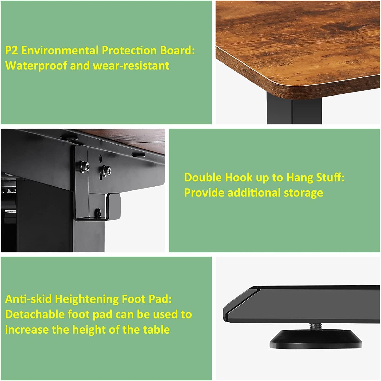 Legooin Electric Standing Adjustable Height Desk 55 x 24Sit Stand Desk