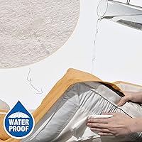 Vista 18 de Comfort Expression - Cama ortopédica para perros extragrandes, 53 x 42 pulgadas, cama impermeable y de apoyo de espuma con cojines removibles