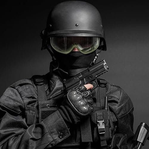 Miniatura 8 de Qavctw Airsoft - Gafas tácticas de seguridad para disparos, lentes transparentes, protección para los ojos, para disparar, caza, paintball