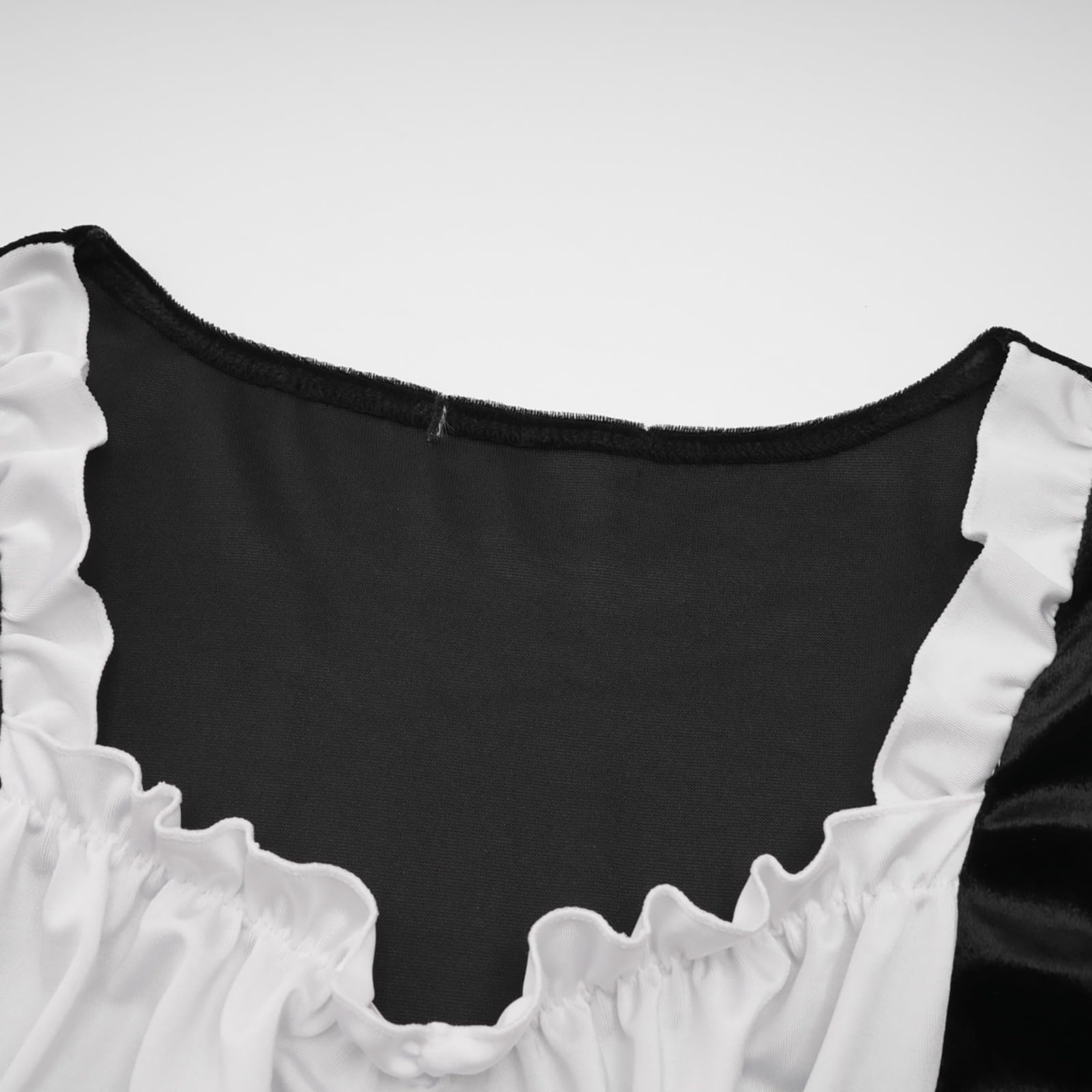 Kleid Damen Trachtenmode Dirndlkleid Midi Baumwolle Trachtenkleid Schwarz Oktoberfest Outfit Inkl. Spitzen Dirndlschürze Klassisches Elegantes Trachtenrock Karneval Oktoberfest Party