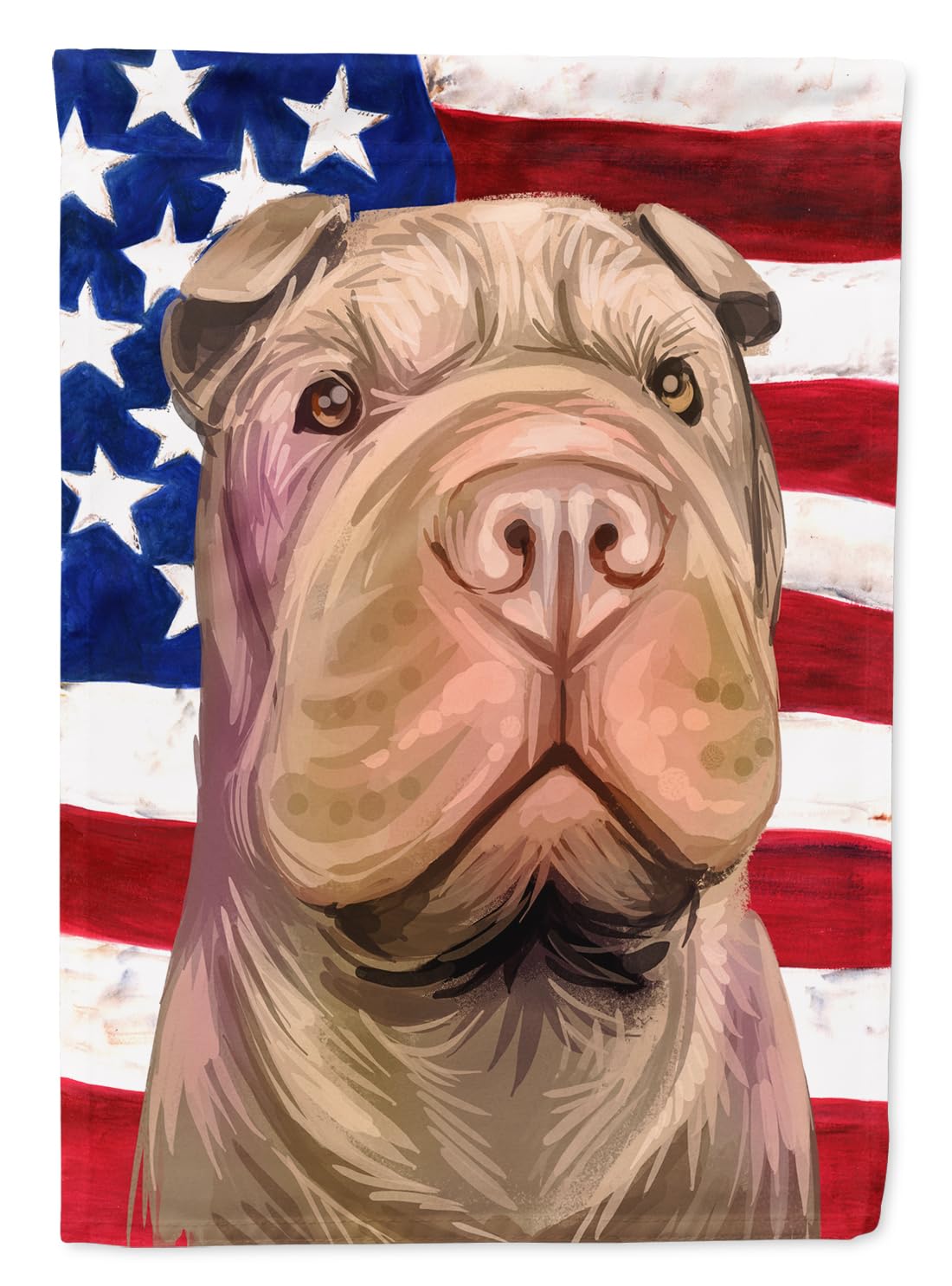Drapeau de jardin Shar Pei pour remplacer les décors extérieurs ternes