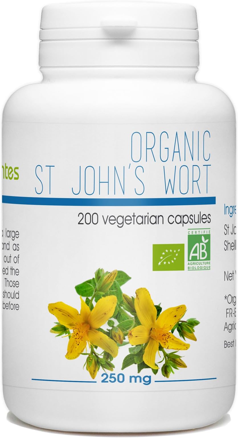 St. John's Wort Organic - 250 mg - 200 Vegetarian Capsules