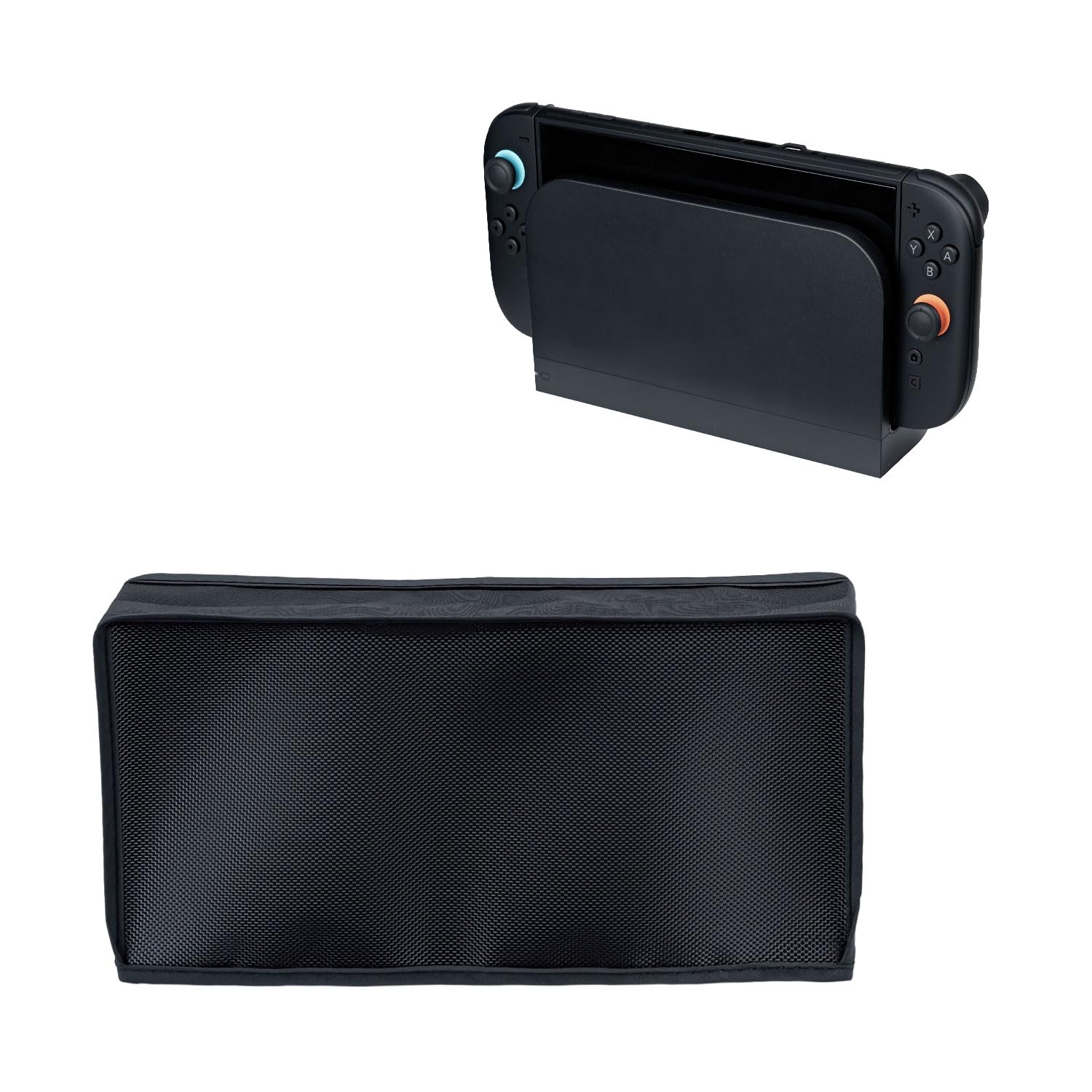 Staubschutzhülle für Nintendo Switch 2 Spritzwasserdicht Schwarz | Passgenau für Konsole & Ladestation: Weiches Innenfutter für kratzfreien Schutz beim Verstauen