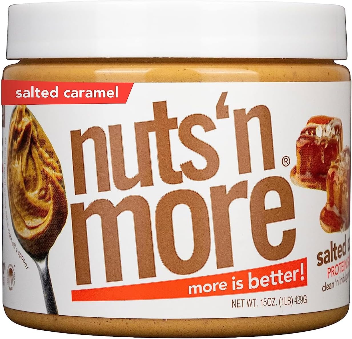 NUTS 'n MORE Peanut Butters Salted Caramel 1lb