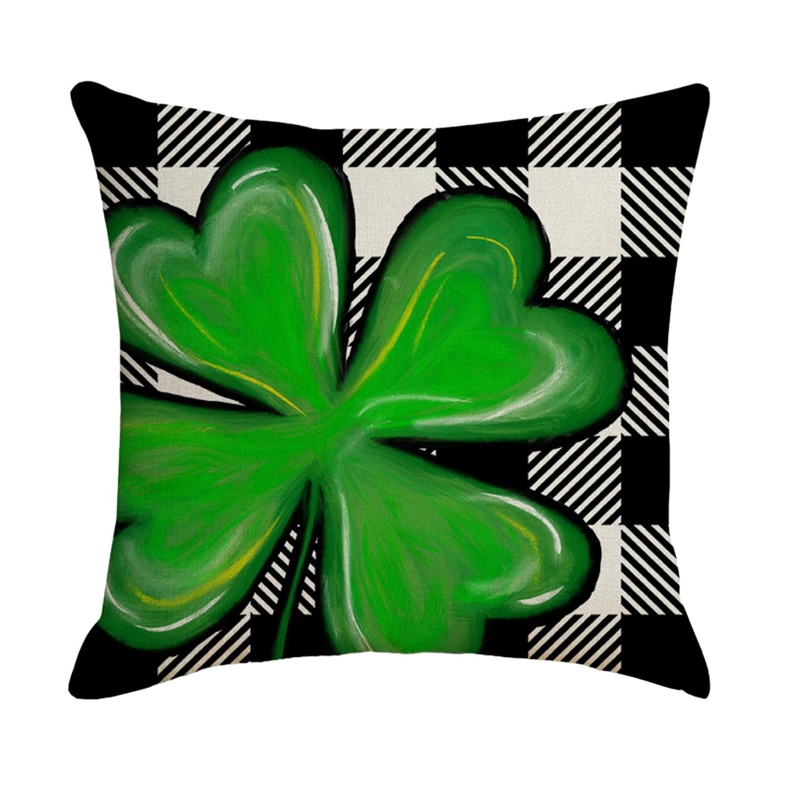 Kalttoy Patricks Day Pillow Cover 45x45cm Square Decorative Cushion Covers Throw Pillow Case for Bed Sofa Couch Decor Celebration Pillowcase