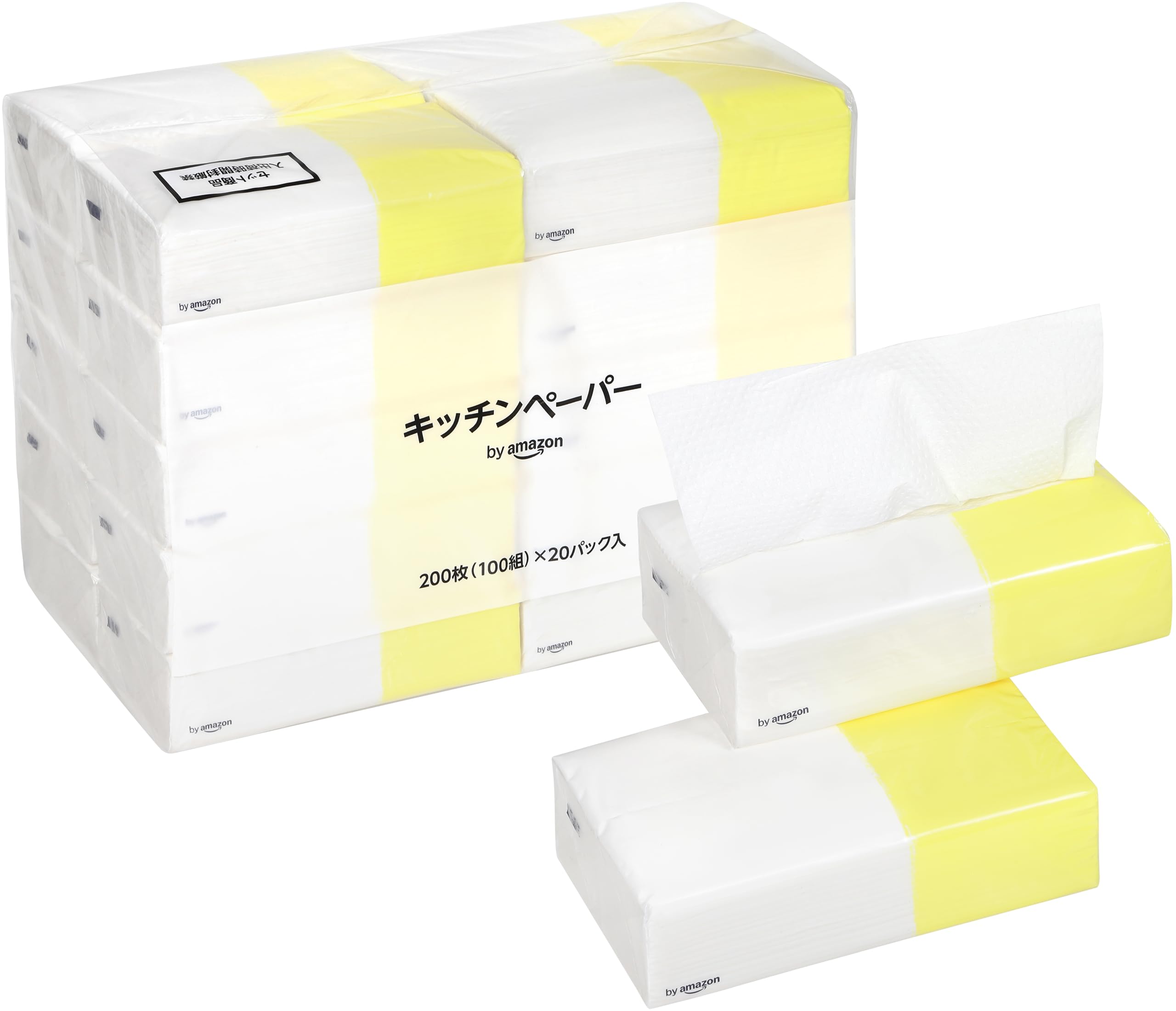 by Amazon キッチンペーパー FSC認証紙 200枚 (100組) ×…