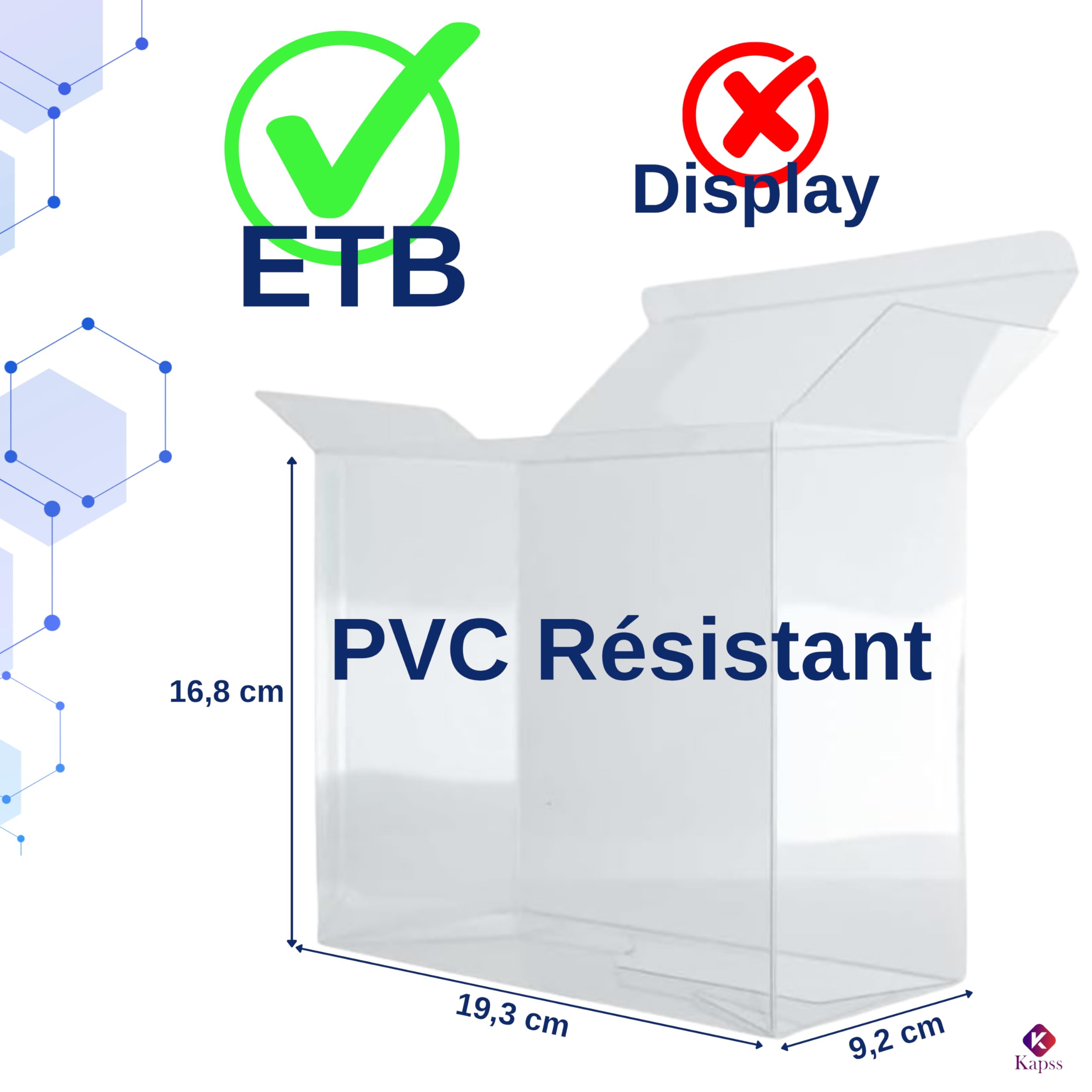 Lot de 10 Protections ETB – Compatible Pokémon | Boîte de Protection Transparent Elite Trainer Box pour Coffrets Dresseur d’Élite, Box Cartes Pokemon | Accessoire Pokémon TCG Premium