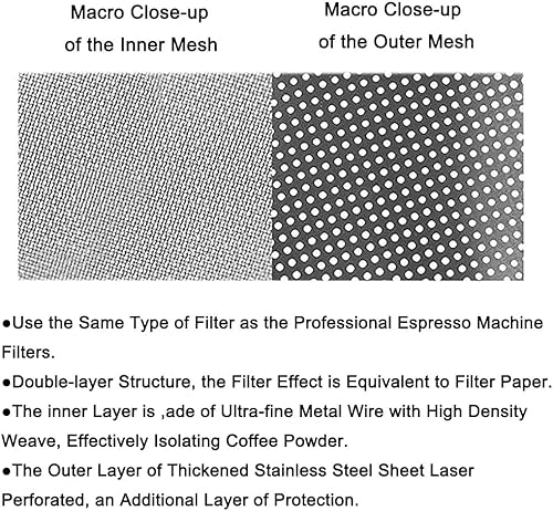Miniatura 5 de Filtro de café portátil de acero inoxidable reutilizable, taza de gotero de café, mini plegable sin papel para verter sobre cafetera para camping,