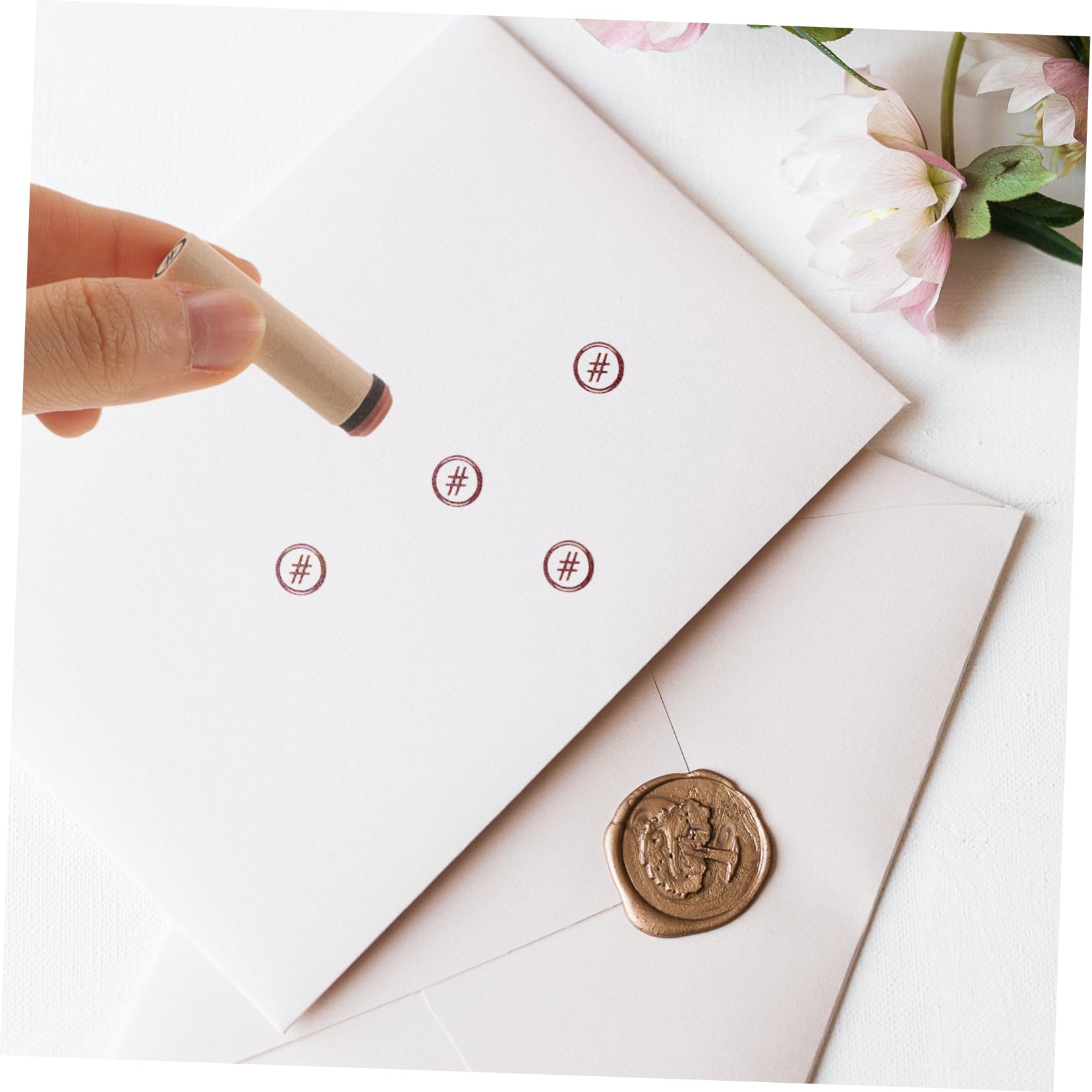 STOBOK 5ensembles Tampon Bois Lettres Et Chiffres Pour Scrapbooking De Créatifs Pour Journaux Et Cartes