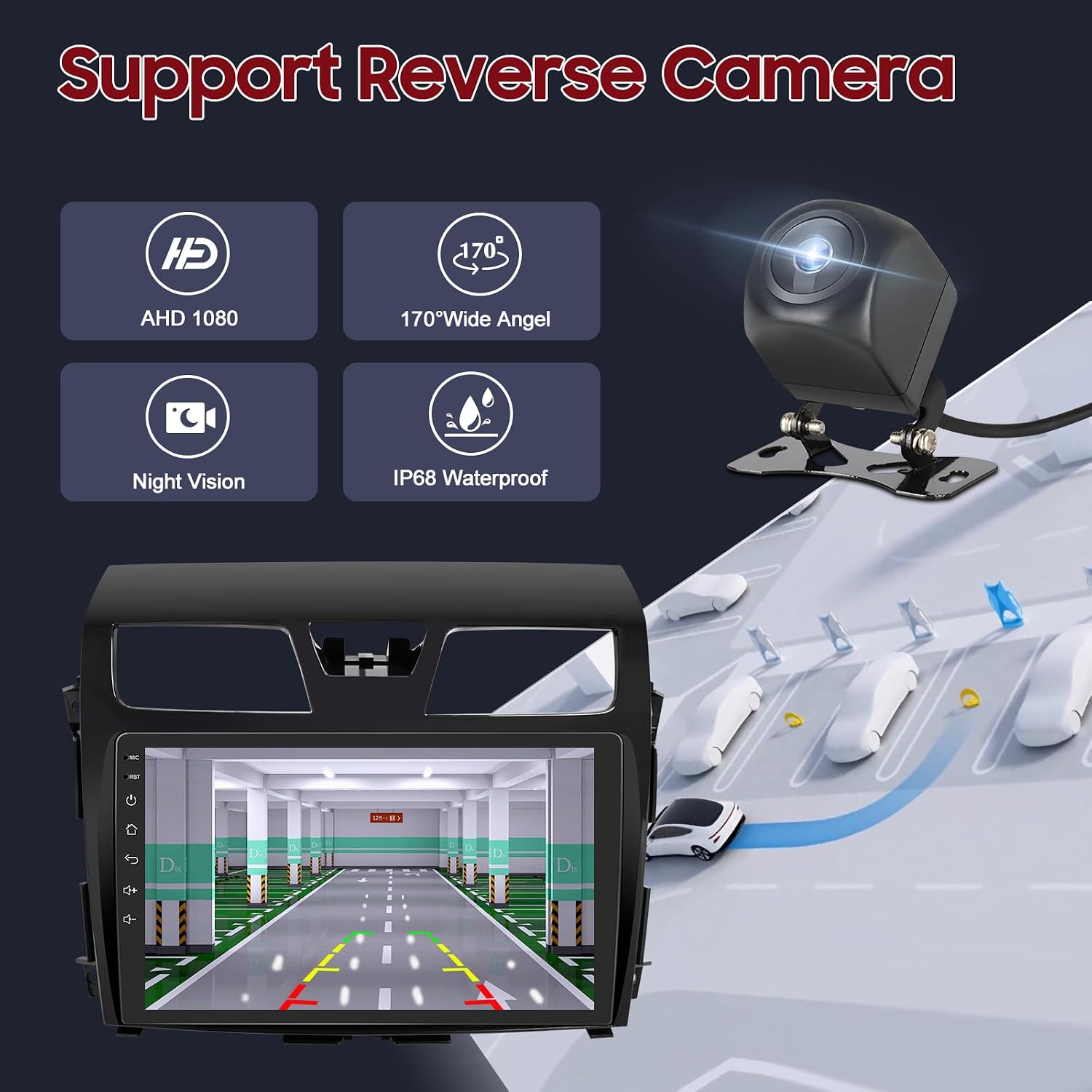 Car Stereo Radio for Nissan Altima 2013 2014 2015 Multimedia10 inch Android 12 Wireless CarPlay Android Auto GPS DSP Bluetooth WiFi