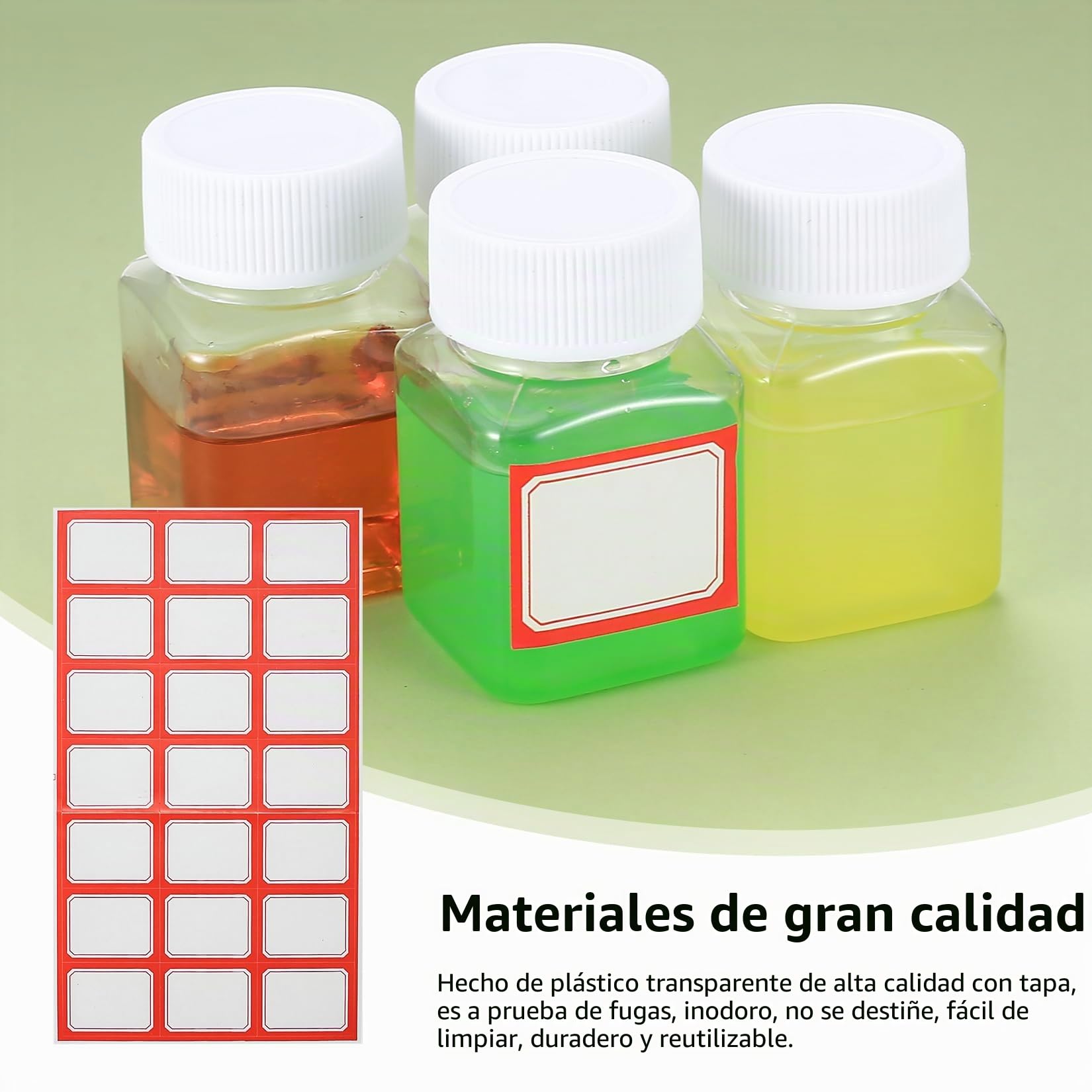 14 Piezas Botellas Pequeñas Reutilizables de Plastico, 50ml Botella de Transparente con Tapón de Rosca, Botes Pequeños para Rellenar Cosmetica Vacio, para Viajes, Líquidos Champú, Loción