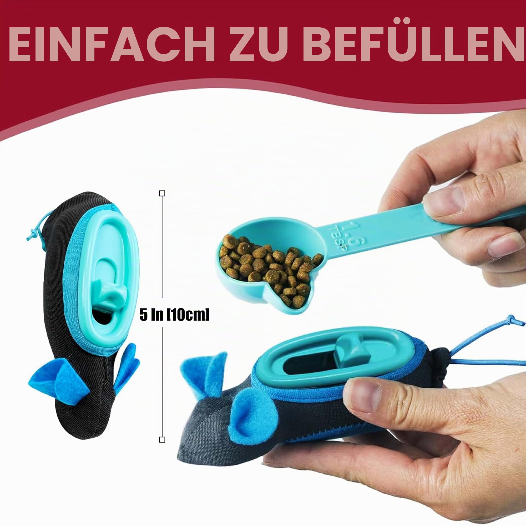 Doc & Phoebe Interaktiver Futterspender für Katzen, für den Innenbereich, Einheitsgröße